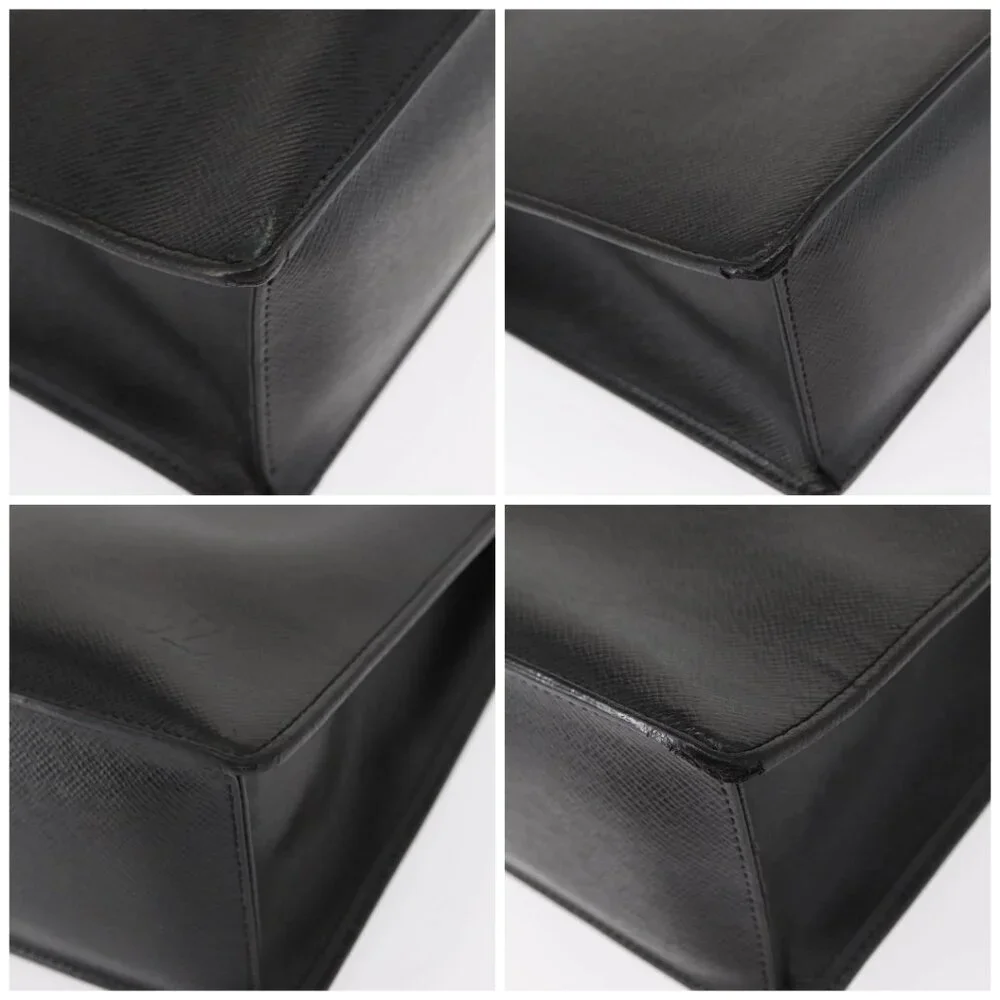 LOUIS VUITTON Taiga Serviette Kazan Business Bag Ardoise